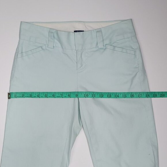 Gap Soft Girl Ice Blue Wide Leg Mid Rise Cotton Trousers Women's Size 2 - Picture 9 of 13
